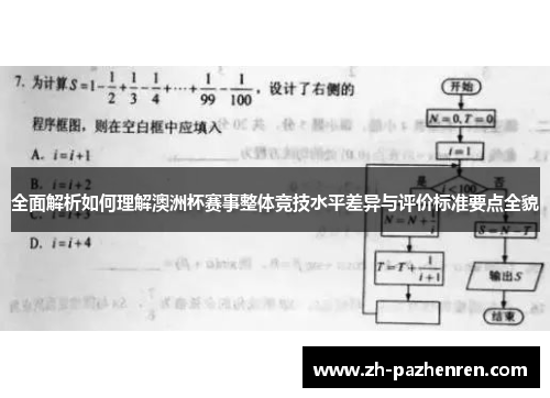 全面解析如何理解澳洲杯赛事整体竞技水平差异与评价标准要点全貌